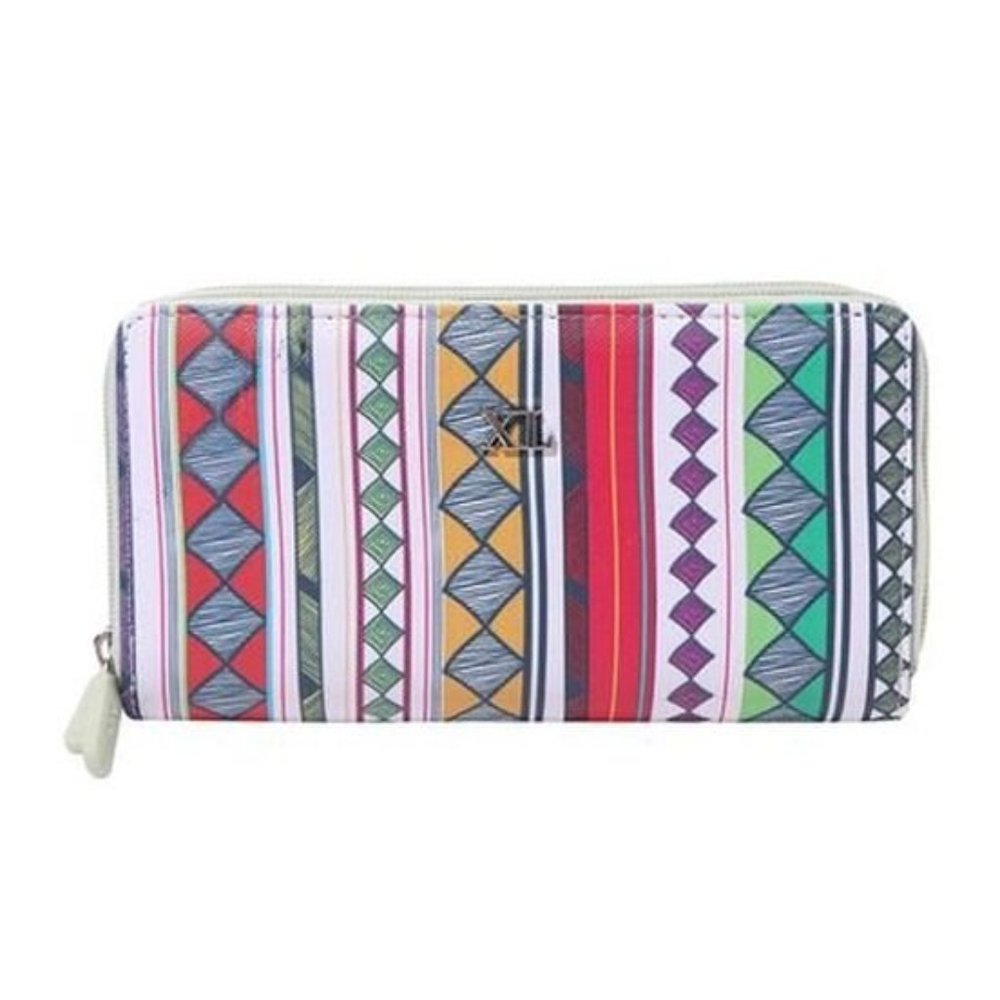 Green Wallet with colorful geometric design | NWT